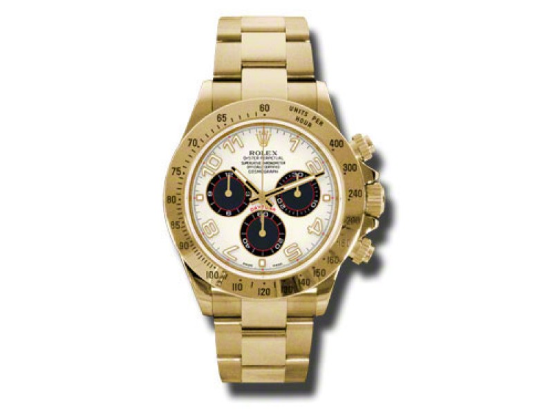 Rolex Daytona Yellow Gold Ivory Dial 40mm Watch