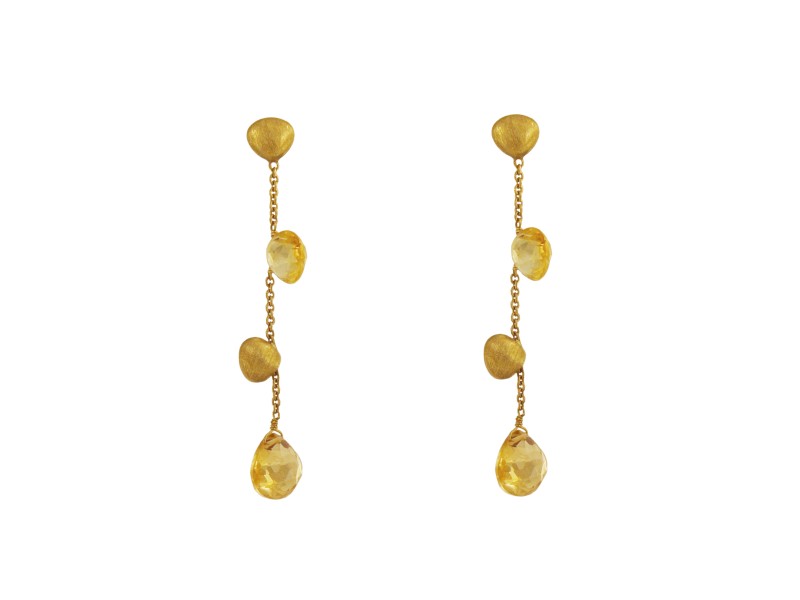 Marco Bicego Citrine & 18k. Gold Earrings