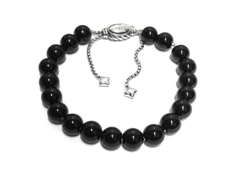 David Yurman Spiritual Bead Bracelet with Black Onyx