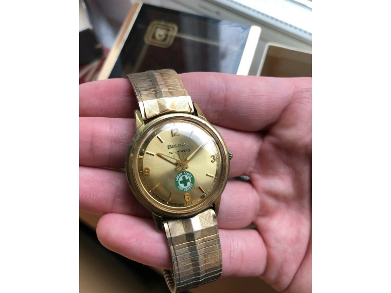Vintage Bulova Automatic Gold Capped w/ Bracelet and Original Box