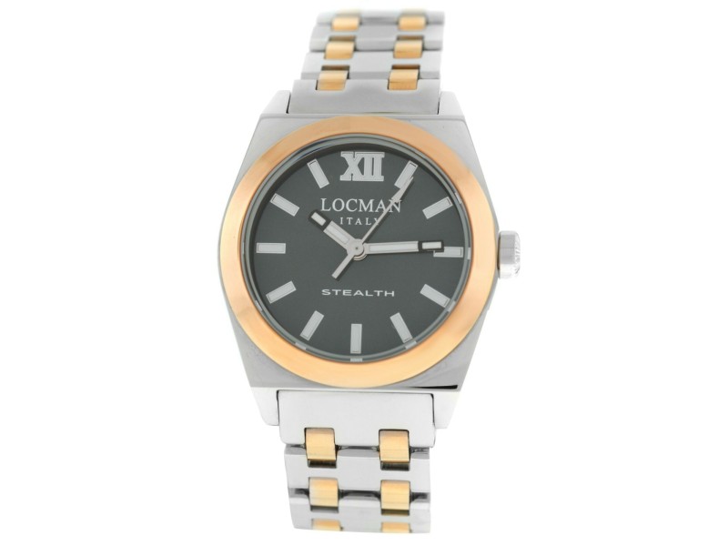 New Locman Stealth Ref. 204 Titanium Steel Gold Tone Ladies' Quartz 33MM Watch
