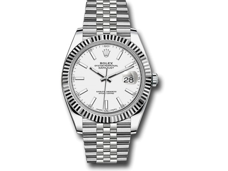 Rolex Oyster Perpetual Datejust Stainless Steel 41mm Mens Watch
