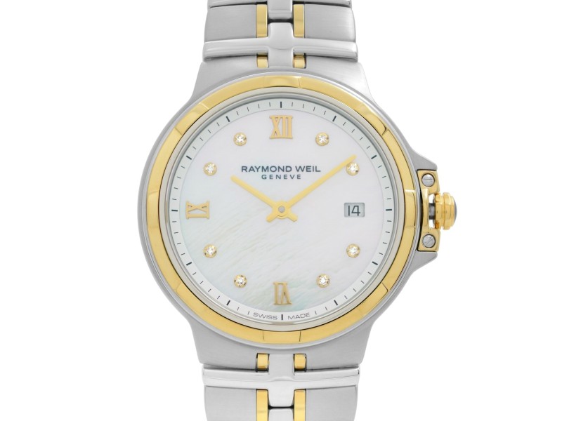 Raymond Weil Parsifal Steel Diamond White MOP Dial Ladies Watch 5180-STP-00995