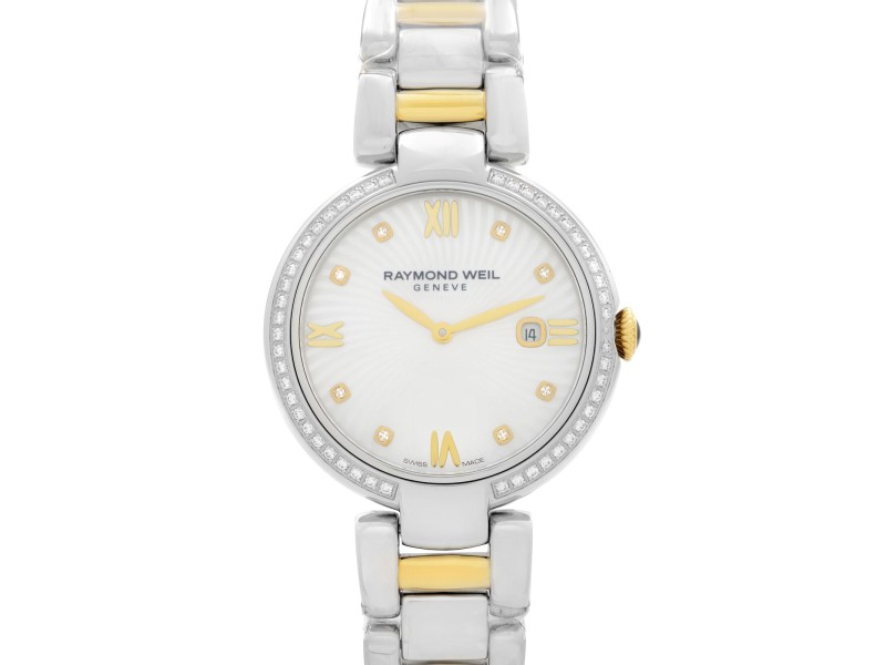 Raymond Weil Shine Two-Tone Steel White MOP Dial Ladies Watch 1600-SPS-00995