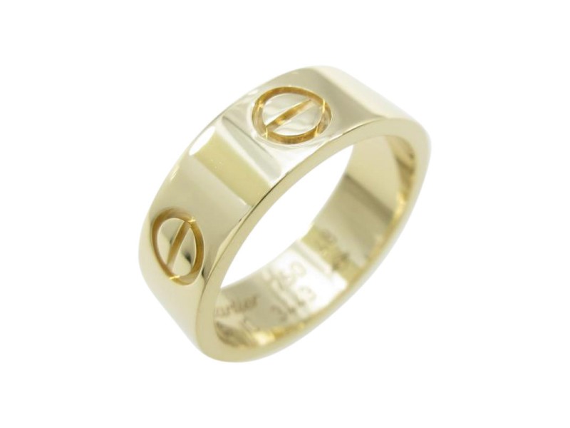 Cartier 750 Yellow Gold Love Ring Size 4.5