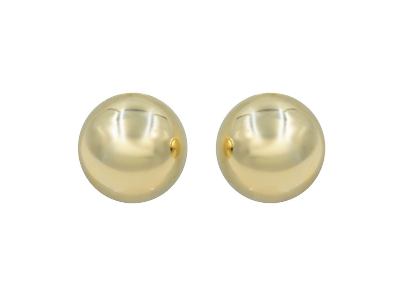 Rose Gold Ball Stud Earrings 6mm 14K Rose Gold Ball Earrings 6mm