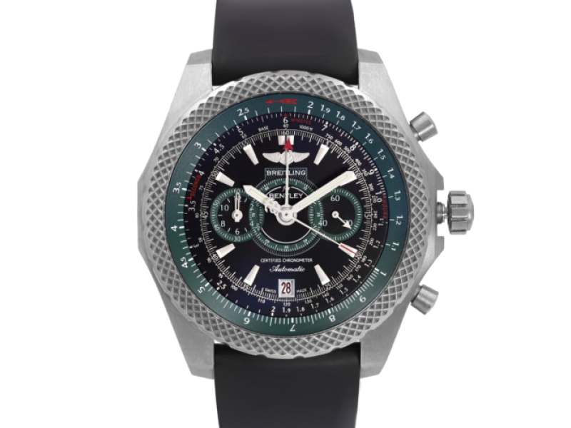 Breitling Bentley Supersports LTD Edition Titanium Black Green Dial Watch E27365