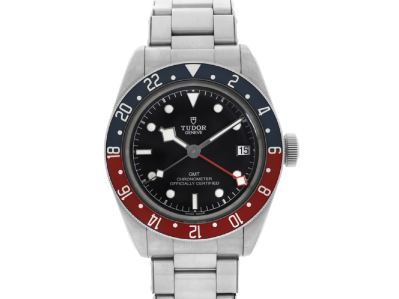 Tudor Heritage Black Bay GMT Stainless Steel Black Dial Automatic Watch 79830RB