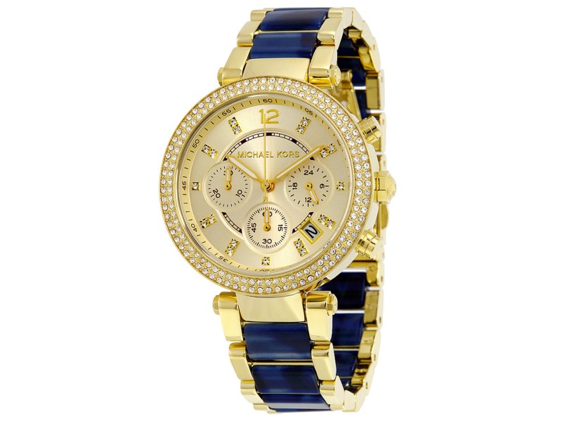 Michael Kors MK6238 Parker Champagne Dial Gold Plated Stainless Steel 39mm Womens Watch