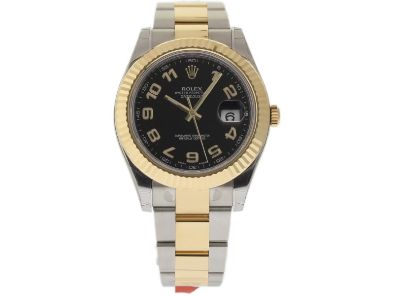 Rolex Datejust II 116333BKAO 18K Yellow Gold & Stainless Steel 41mm Watch