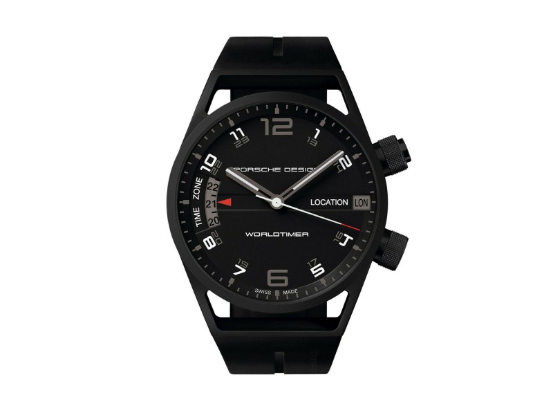 Porsche Design Worldtimer P6750 6750.13.44.1180 PVD Titanium 45MM Watch