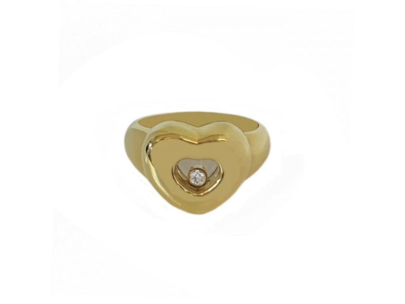 Chopard Happy Diamond Heart Yellow Gold Ring