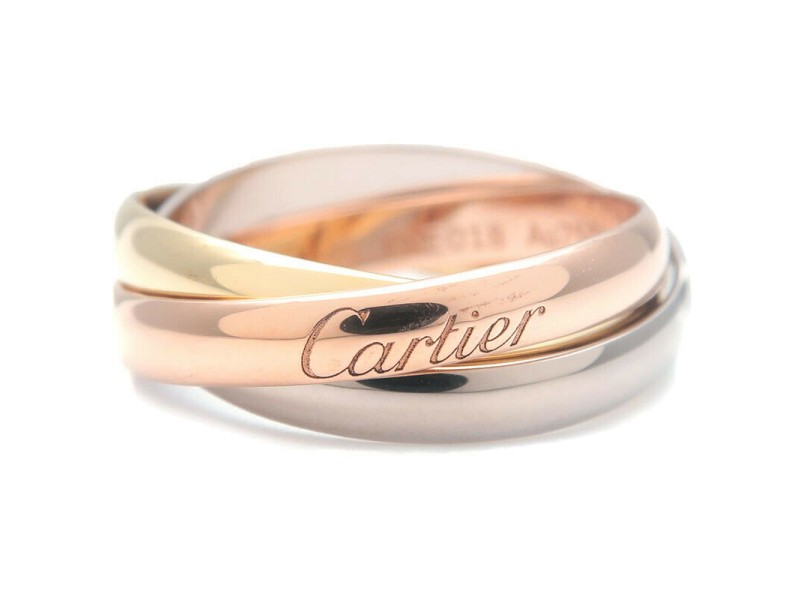 Authentic Cartier Trinity Ring K18 750 