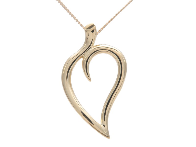   Tiffany & Co. Leaf Heart Necklace 