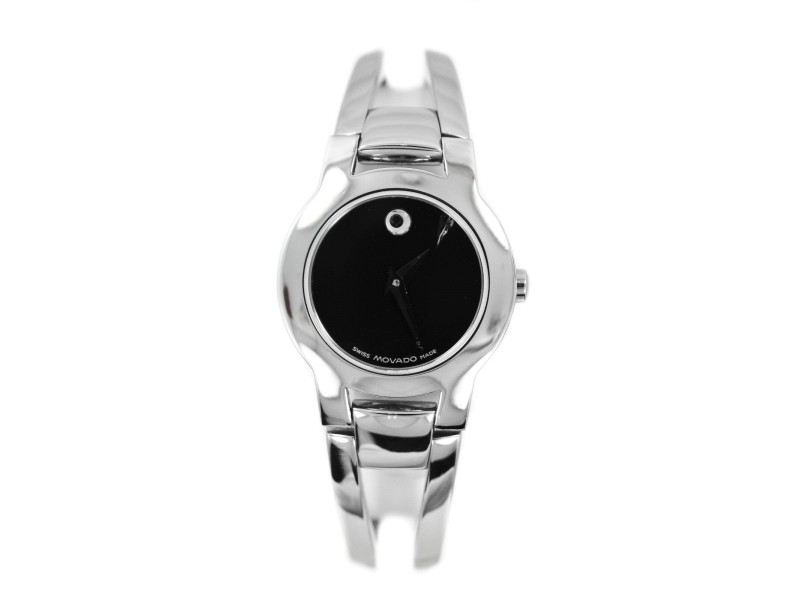 Movado 84E41842 Stainless Steel Black Dial Women's Watch