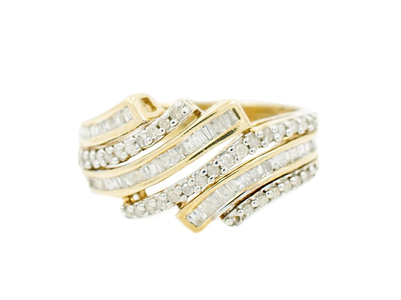 Yellow Gold Diamond Ring Size 7  