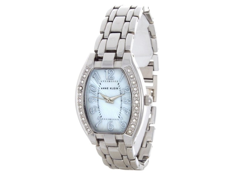 Anne Klein 10/9839MPSV Stainless Steel & Mother Of Pearl 27mm Watch 