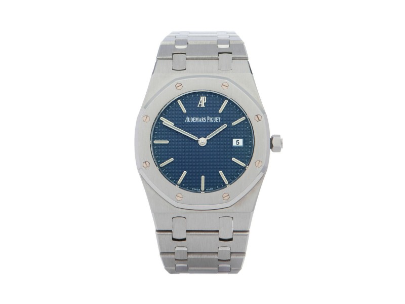 Audemars Piguet Royal Oak 6007ST Quartz Ladie's Watch Blue Dial 30mm