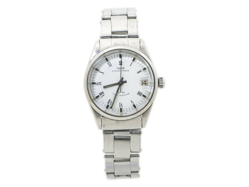 Tudor Prince Oysterdate 7970/0 Mid-Size Automatic Unisex Watch White Dial 32mm