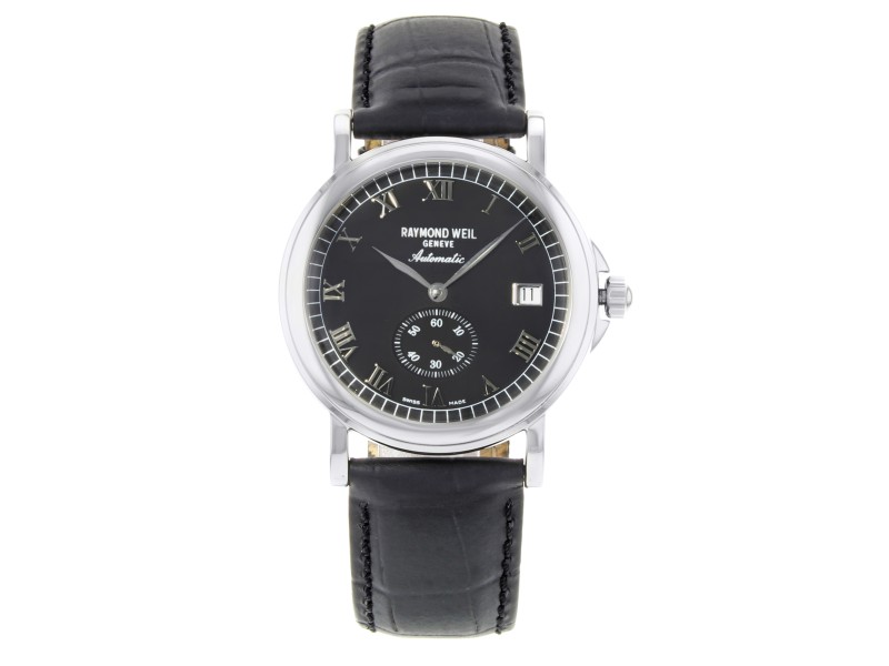 Raymond Weil Tradition Steel Black Dial Automatic Men's Watch 2835-ST-00208