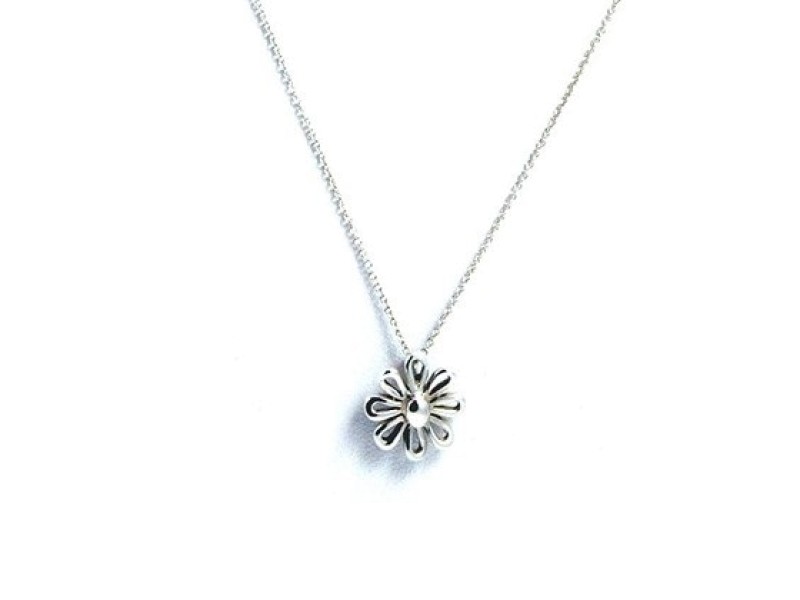 Tiffany & Co. Sterling Silver Daisy Pendant Necklace