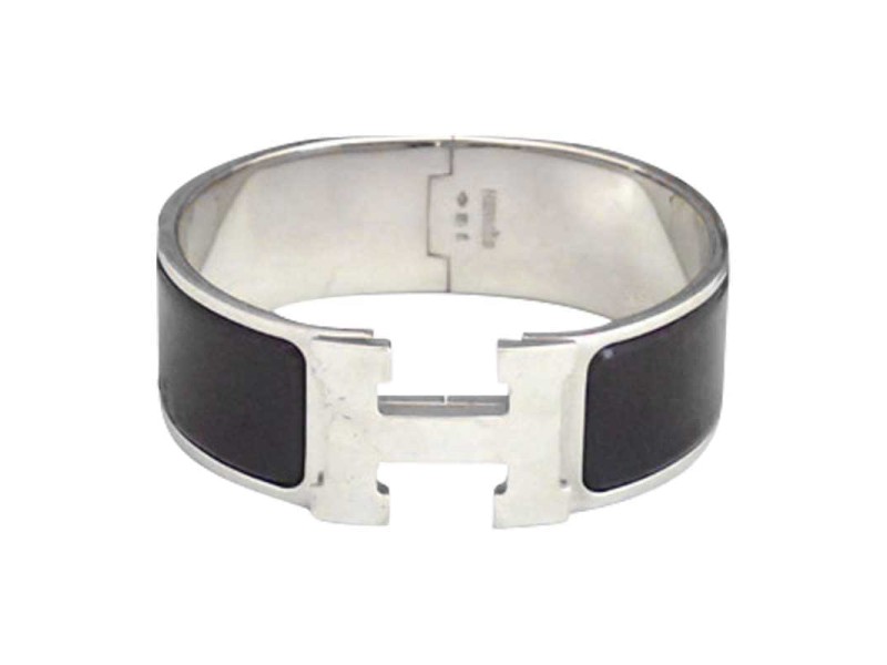 Hermes Silver-Tone Metal Bracelet