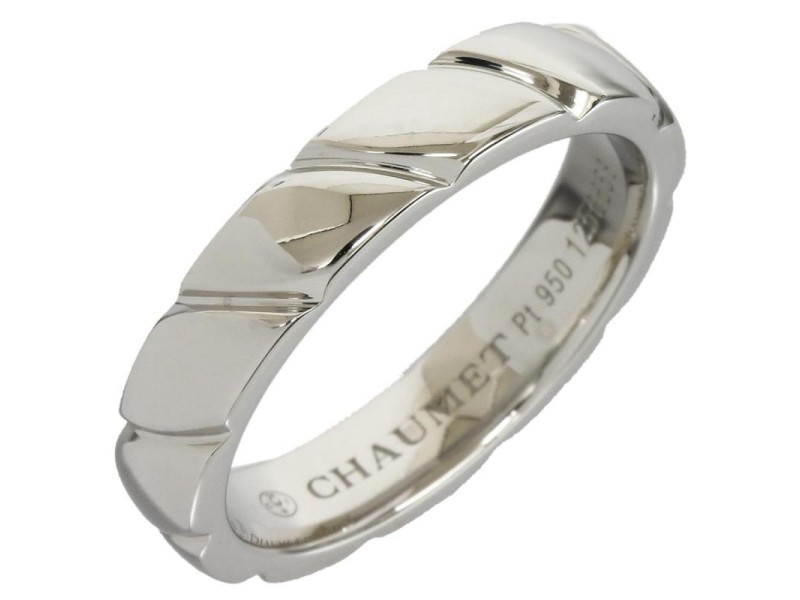 Chaumet Pt950 Platinum Band Ring 