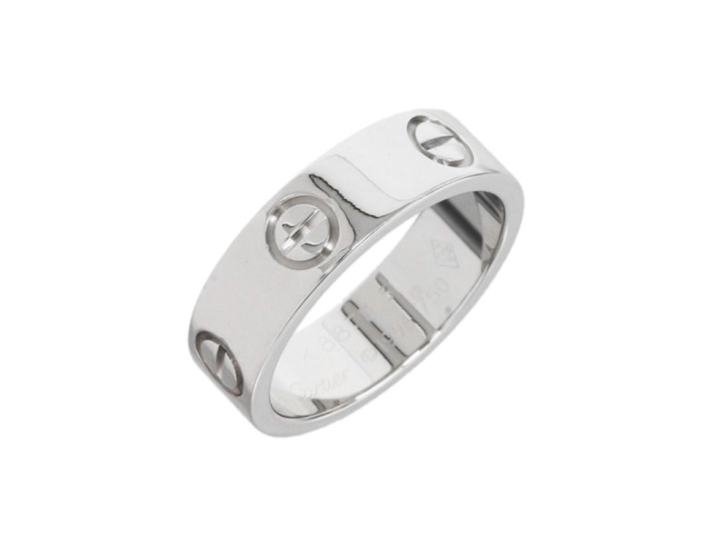 Cartier 18K White Gold Love Ring Size 5.75