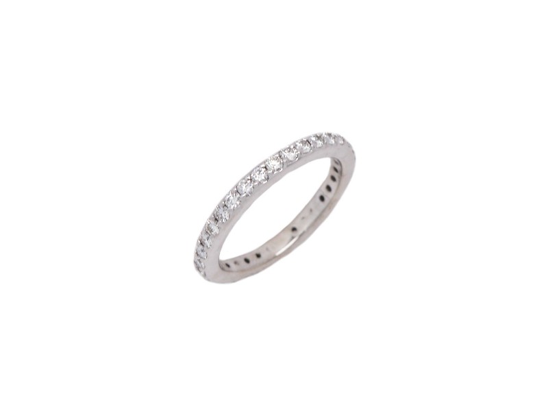 White White Gold Diamond Mens Wedding Ring Size 4.25 