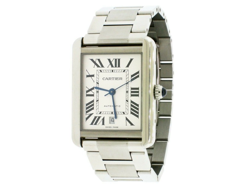 Large Size Cartier Tank Solo Watch, Original Box & Papers - 66mint