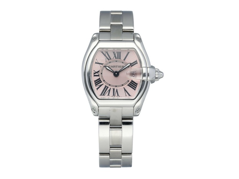 Cartier Roadster 2675 Pink Dial Ladies Watch