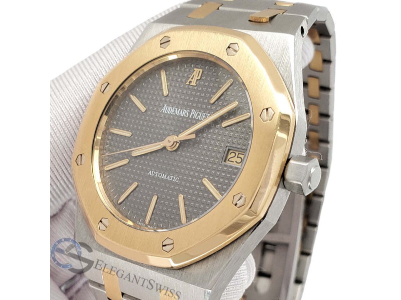 Audemars Piguet Royal Oak 36mm Gray Dial Yellow Gold and Steel Watch 