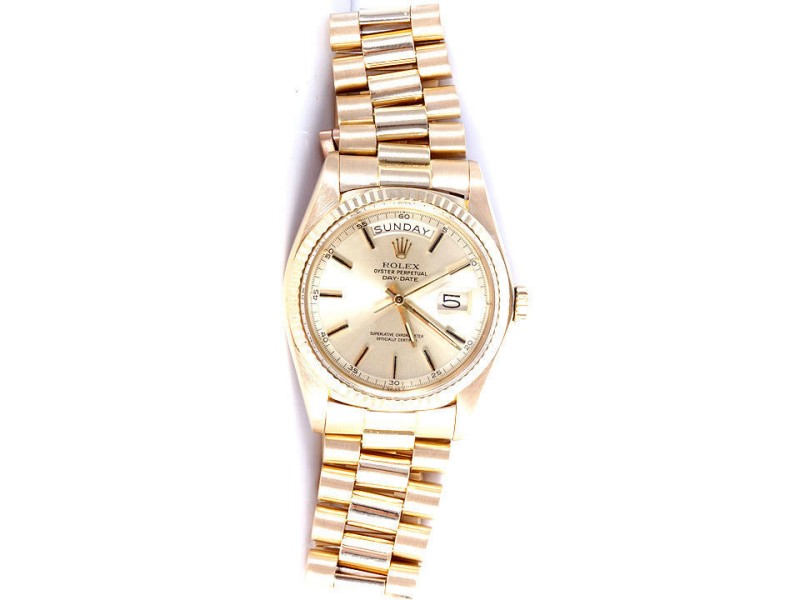 Rolex Day-Date President 1803 18K Yellow Gold Champagne Dial 36mm Unisex Watch