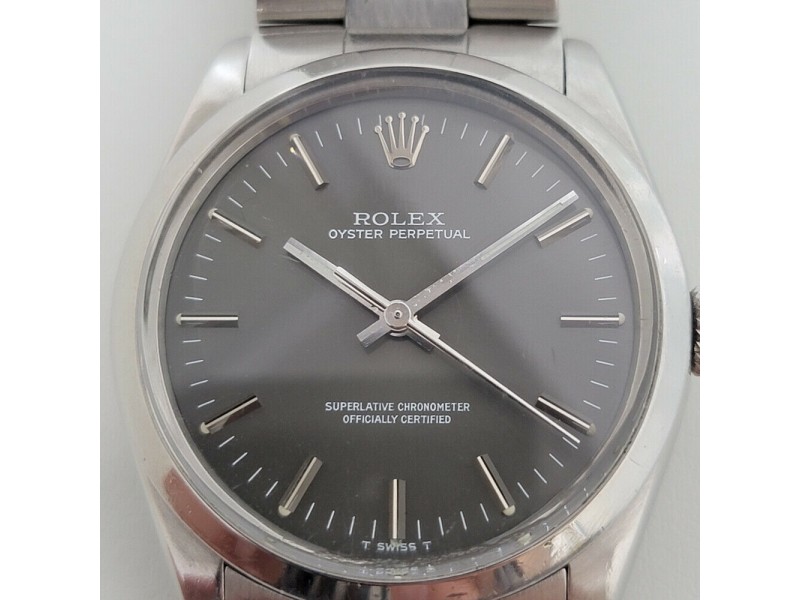 Mens Rolex Oyster Precision 1002 Air King 34mm Automatic 1980s w Tag RJC104