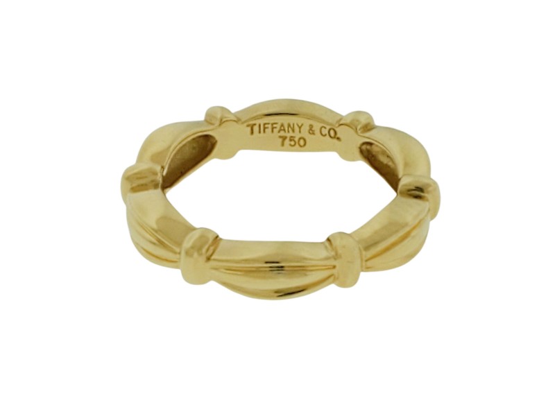Tiffany & CO Vintage Ring / Wedding Band In 18K Yellow Gold Size 6