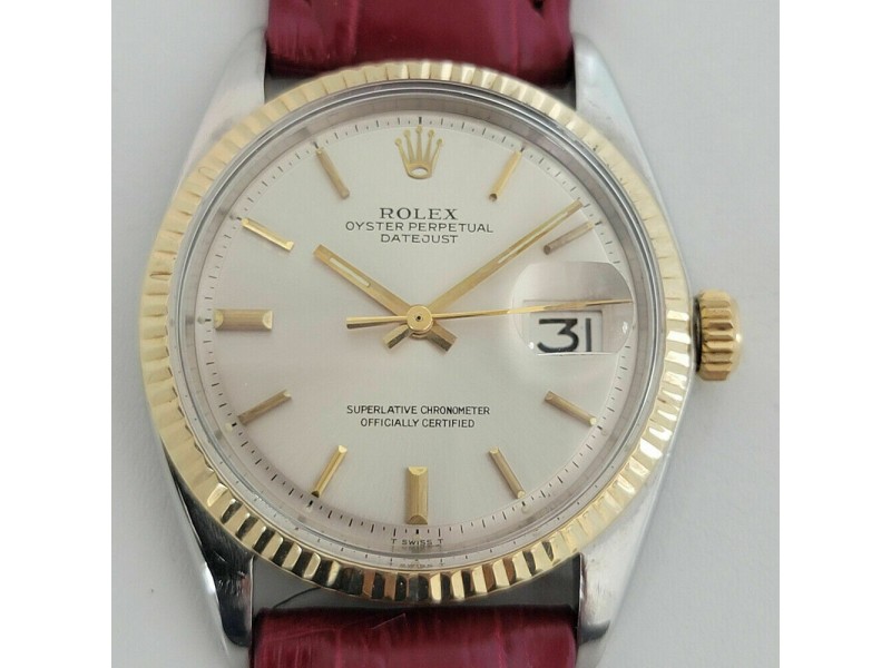 Mens Rolex Oyster   36mm 18k SS Automatic 1970s Vintage Swiss RJC189