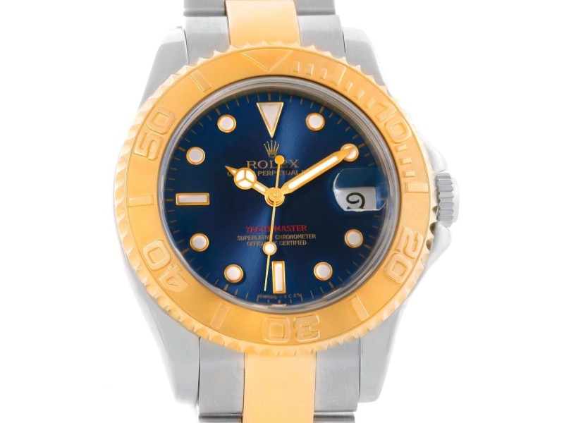 Rolex Yachtmaster 68623 Stainless Steel 18K Yellow Gold Mens Watch