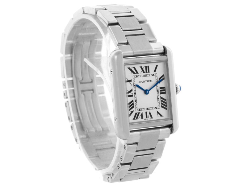 Cartier Tank W5200013 Solo Small Stainless Steel Womens Watch