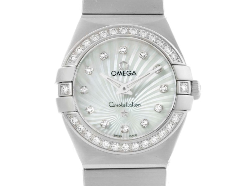 Omega Constellation 123.15.27.60.55.002 Diamond 27mm Watch 
