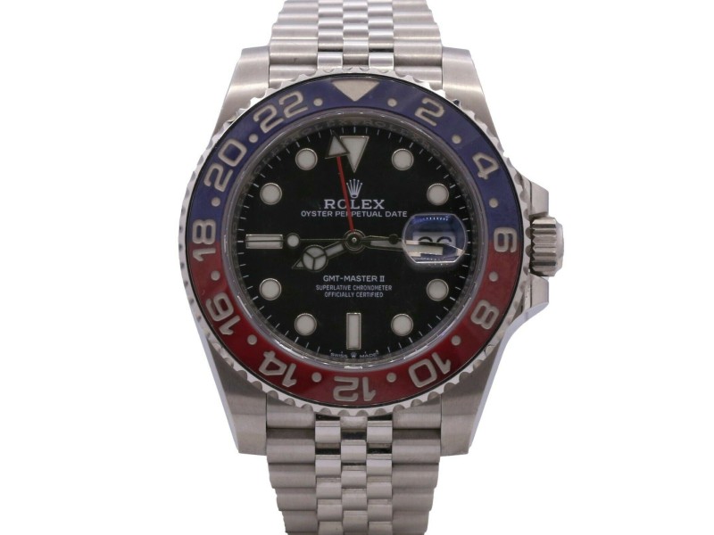 Men's Rolex GMT-Master II Pepsi, Stainless Steel, 40mm, Black dial, 126710BLRO