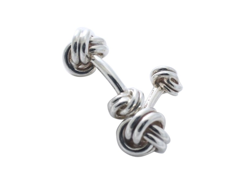 Tiffany & Co. Sterling Silver Knot Cufflinks 