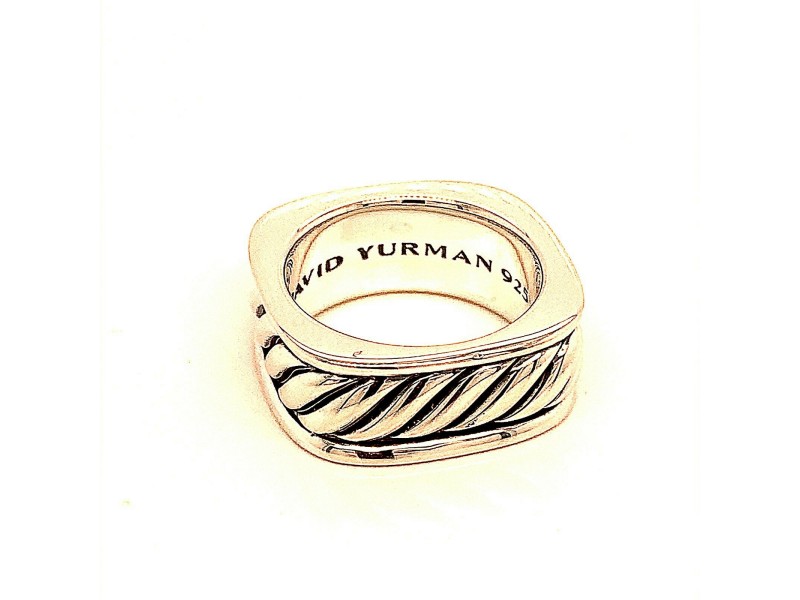 David Yurman Estate Men's Ring Size 8 Sterling Silver 
