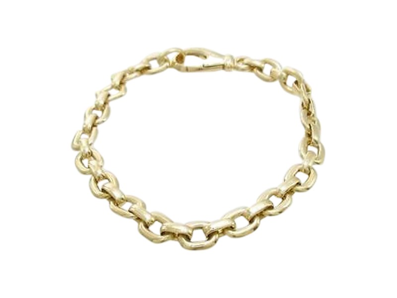 Cartier 18K Yellow Gold Charm Chain Bracelet Size:16cm