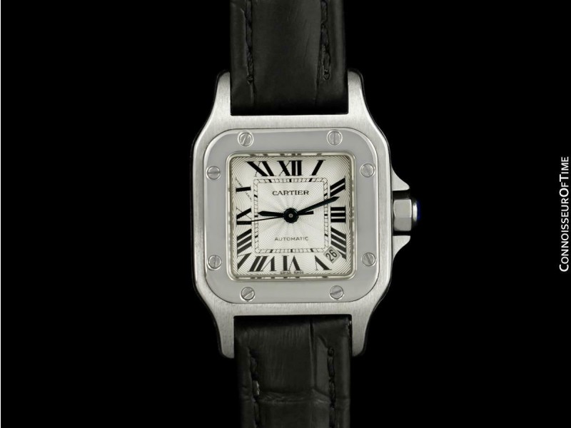 Cartier Santos Ladies Stainless Steel Watch 