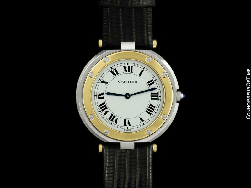 Cartier Santos Vendome Mens Unisex SS Steel & 18K Gold Watch, 
