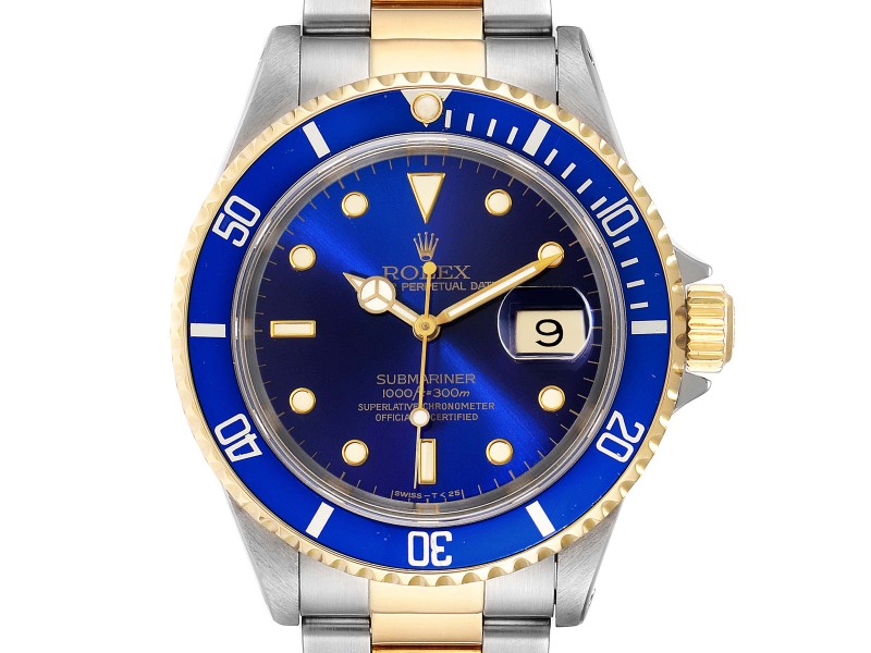 rolex submariner blue dial white gold