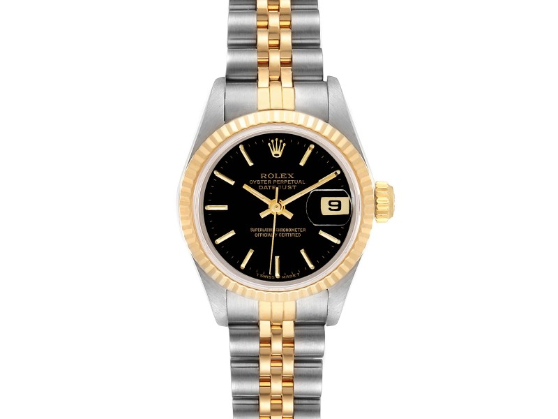 rolex oyster perpetual gold and black