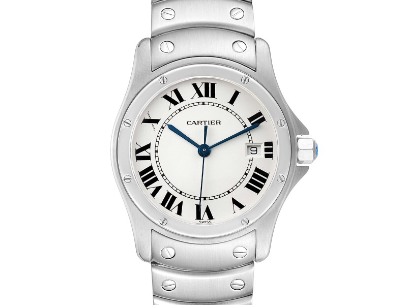 cartier panthere stainless steel watch