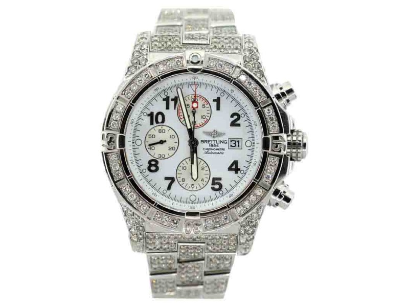 Breitling Chronomat Stainless Steel & 11ct  Diamond Mens Watch