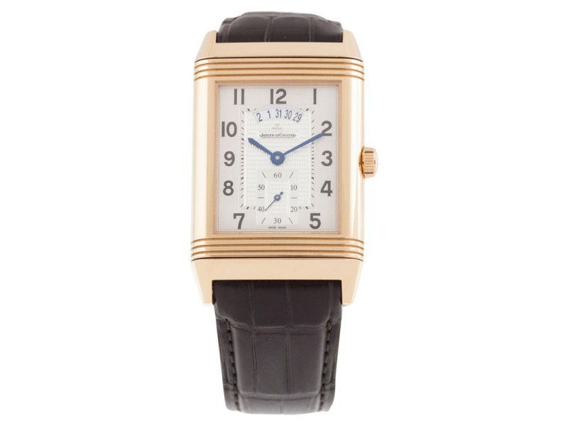 Jaeger-LeCoultre Grande Reverso Duoface 18K Rose Gold & Leather 30mm Watch
